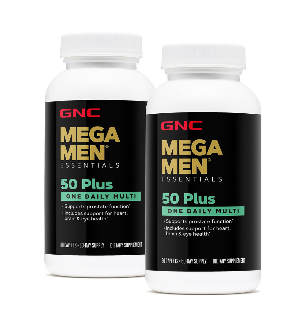 GNC Mega Men 50+ Plus Twin Pack bottle front view