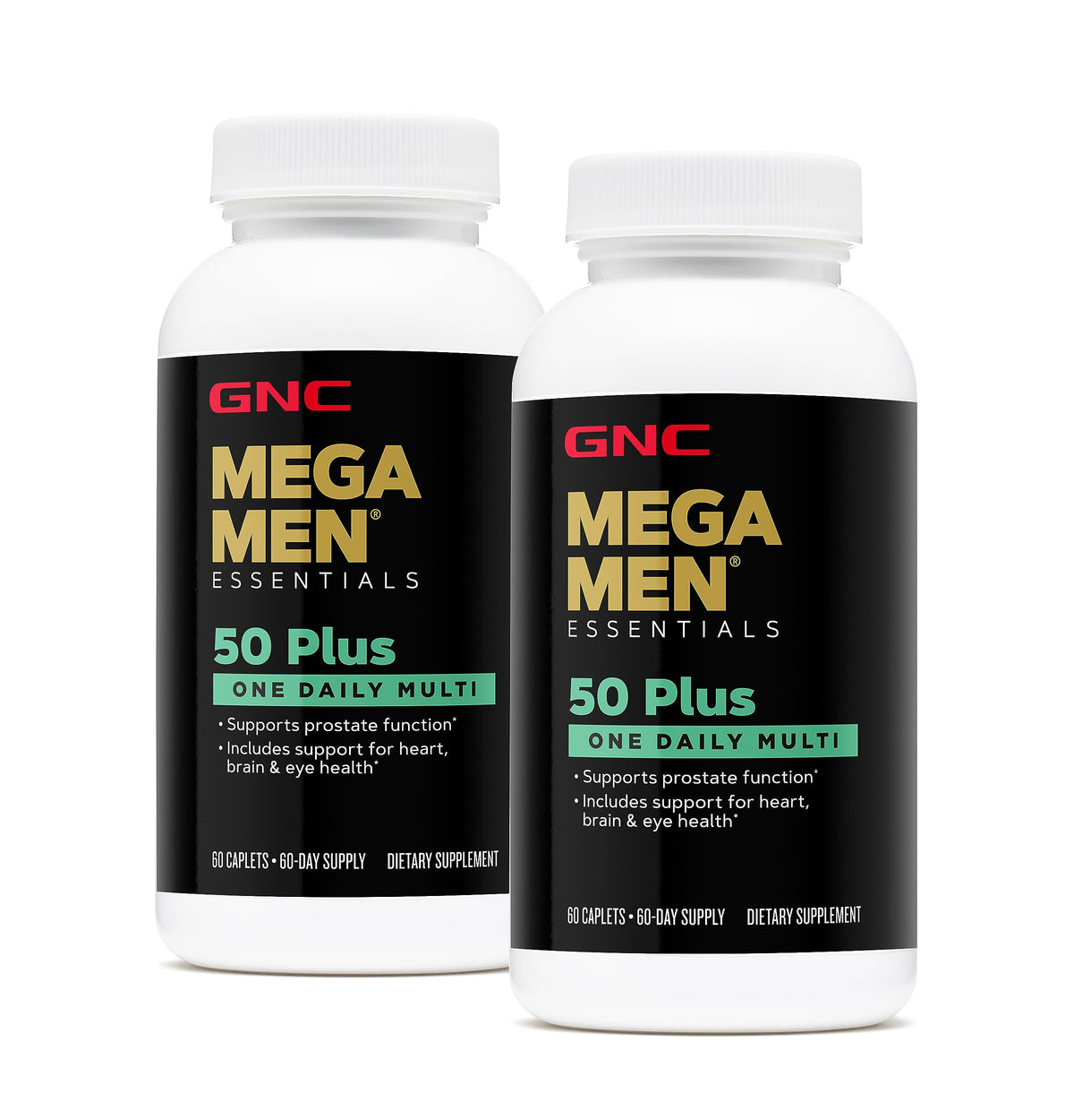 GNC Mega Men 50+ Plus Twin Pack bottle front view
