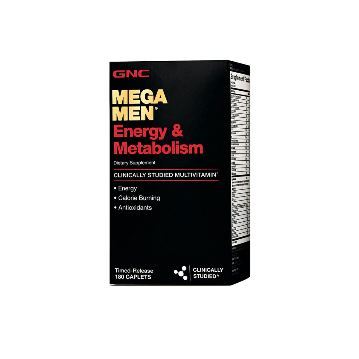 GNC Mega Men Energy & Metabolism Multivitamin 180 Count bottle