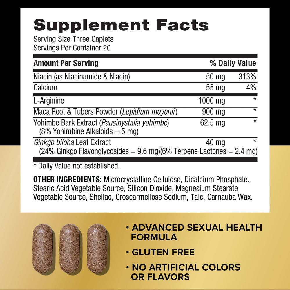 Close-up of supplement label showing ingredients