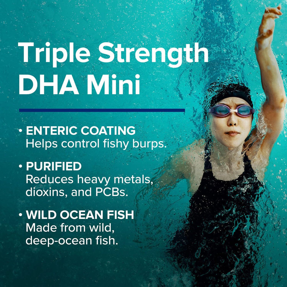 Mood and brain health support image with DHA omega-3