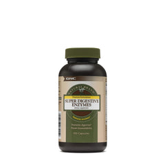 GNC Natural Brand Super Digestive Enzymes bottle label - 100 capsules