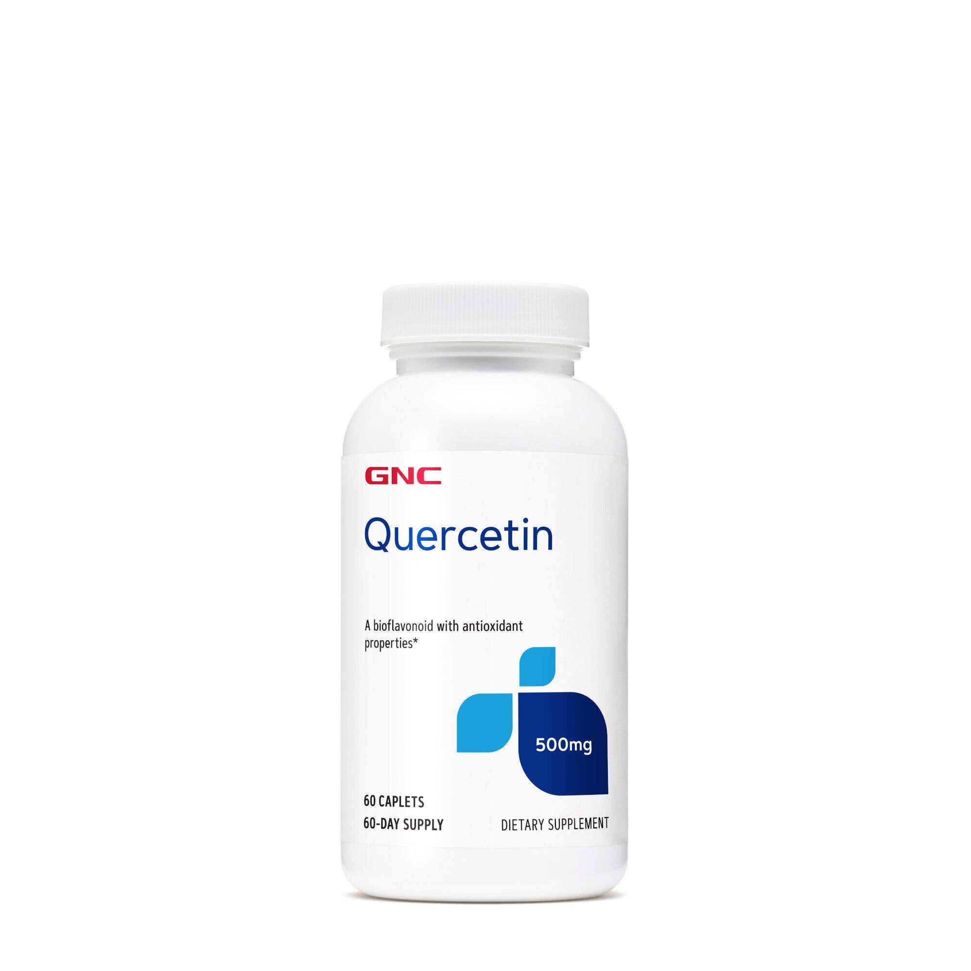 GNC Quercetin 500mg caplets bottle front view