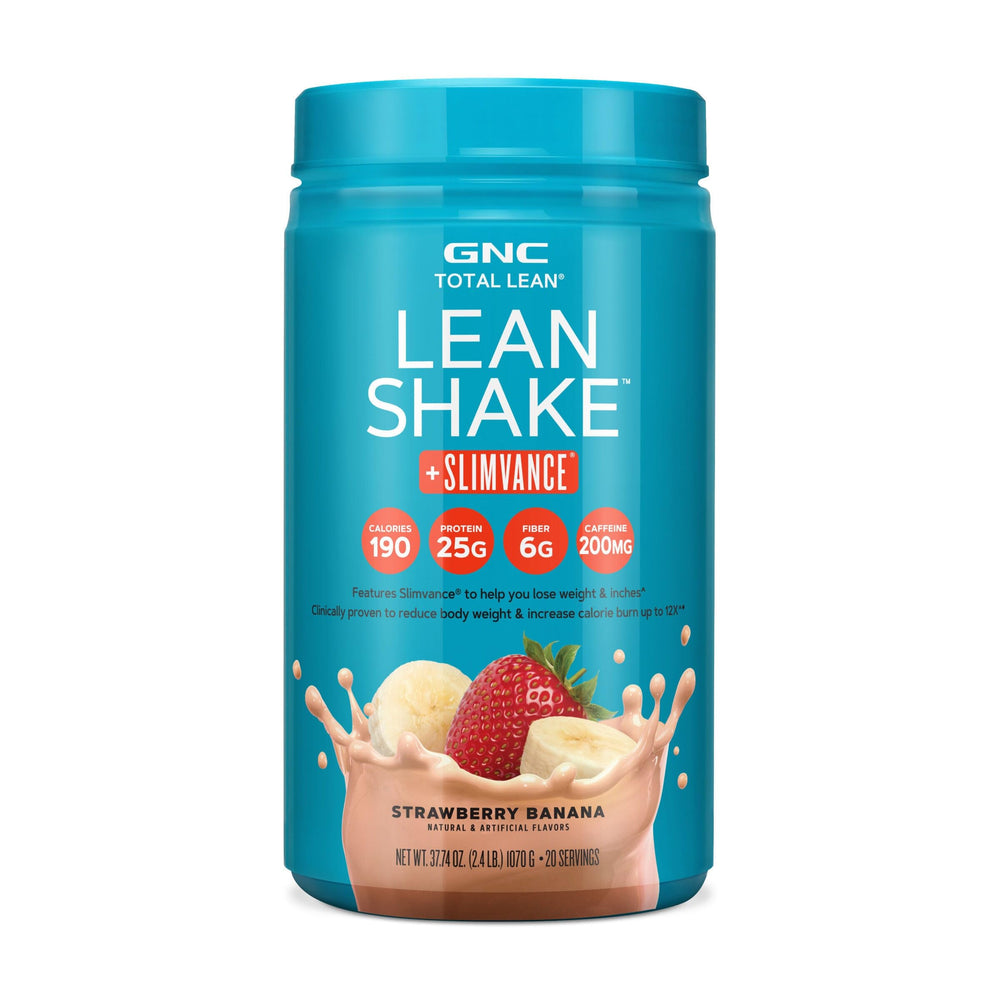 GNC Total Lean Lean Shake Slimvance Stim bottle front view for everyday weight management.