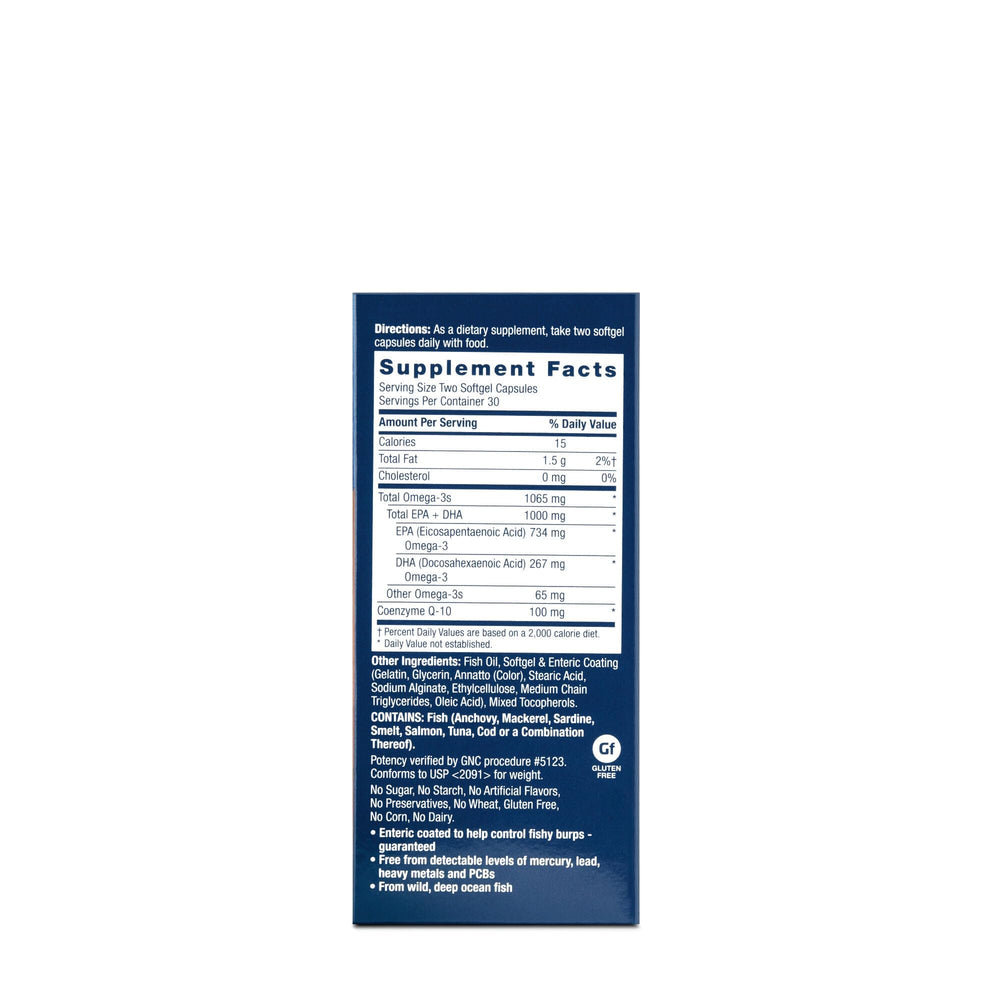 Ingredients: EPA and DHA Omega-3s and CoQ-10