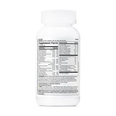 Back label of GNC Women's 50+ One Daily Multivitamin bottle