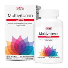 GNC Women's Active Multivitamin bottle front with 180 caplets