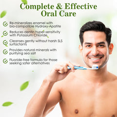 Ingredients: nano hydroxyapatite, potassium chloride, sea salt