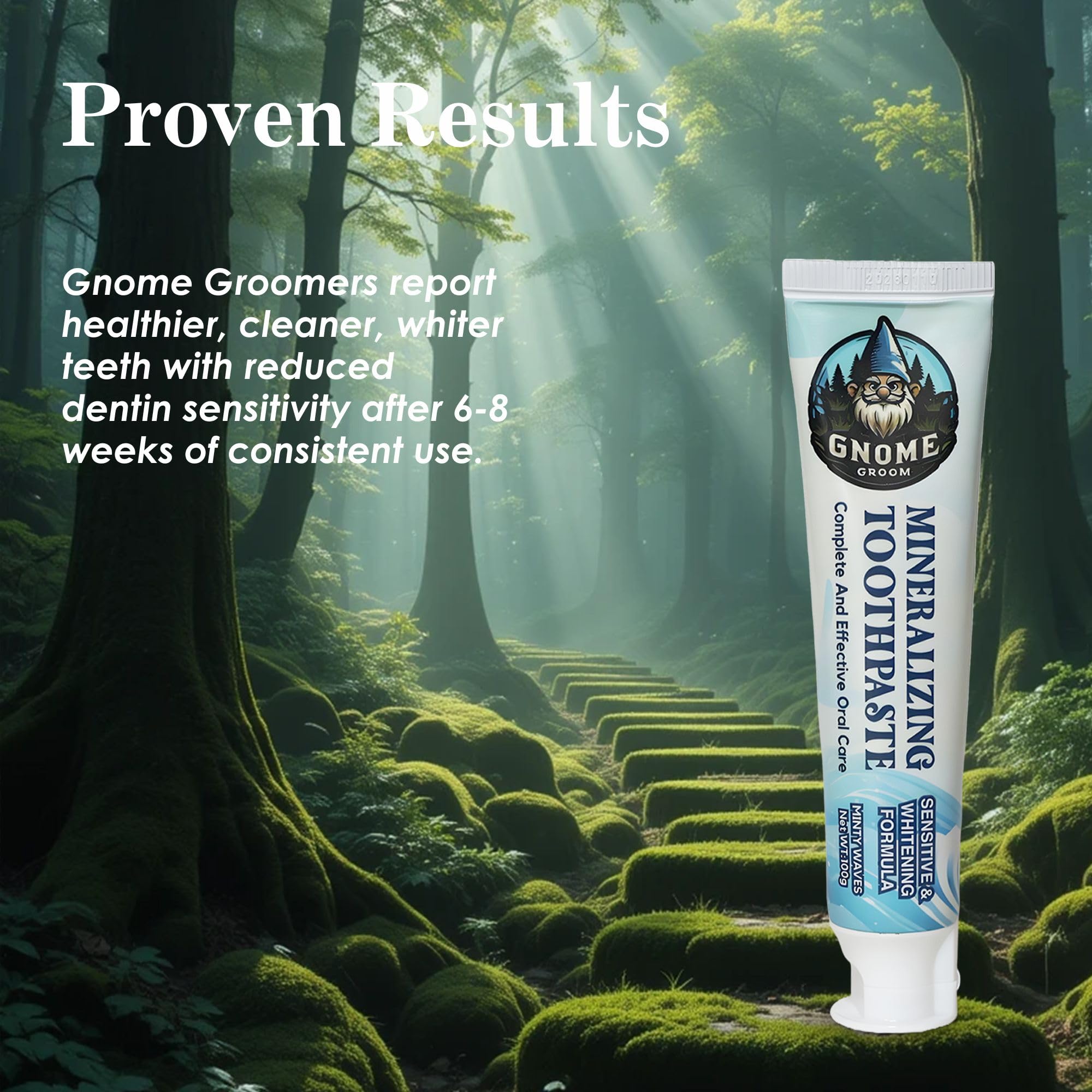 Natural whitening from mineral-based ingredients on enamel