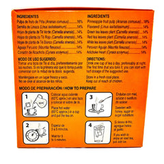 GN+Vida Pinalim Plus tea bags closed, ready for nightly detox ritual.
