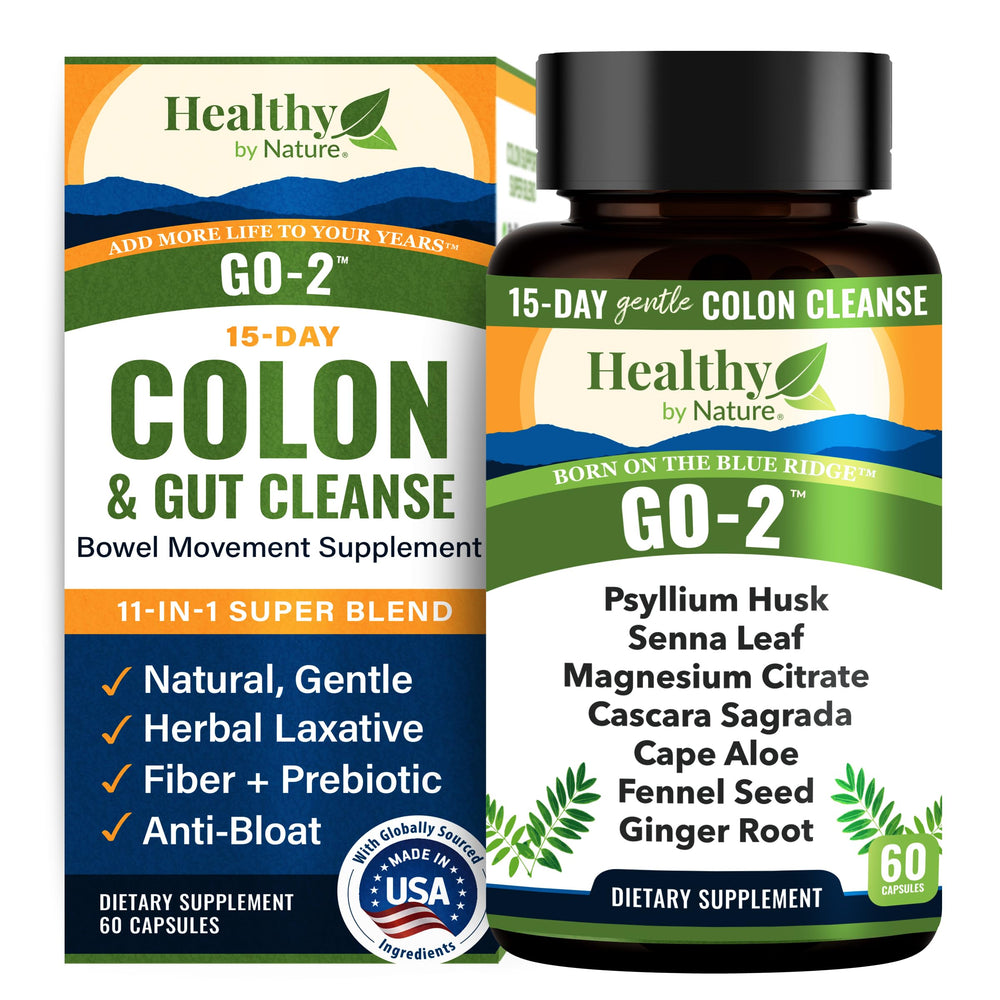 GO-2 Colon Cleanse 60-count hero image with bottle