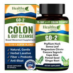 GO-2 Colon Cleanse 60-count hero image with bottle