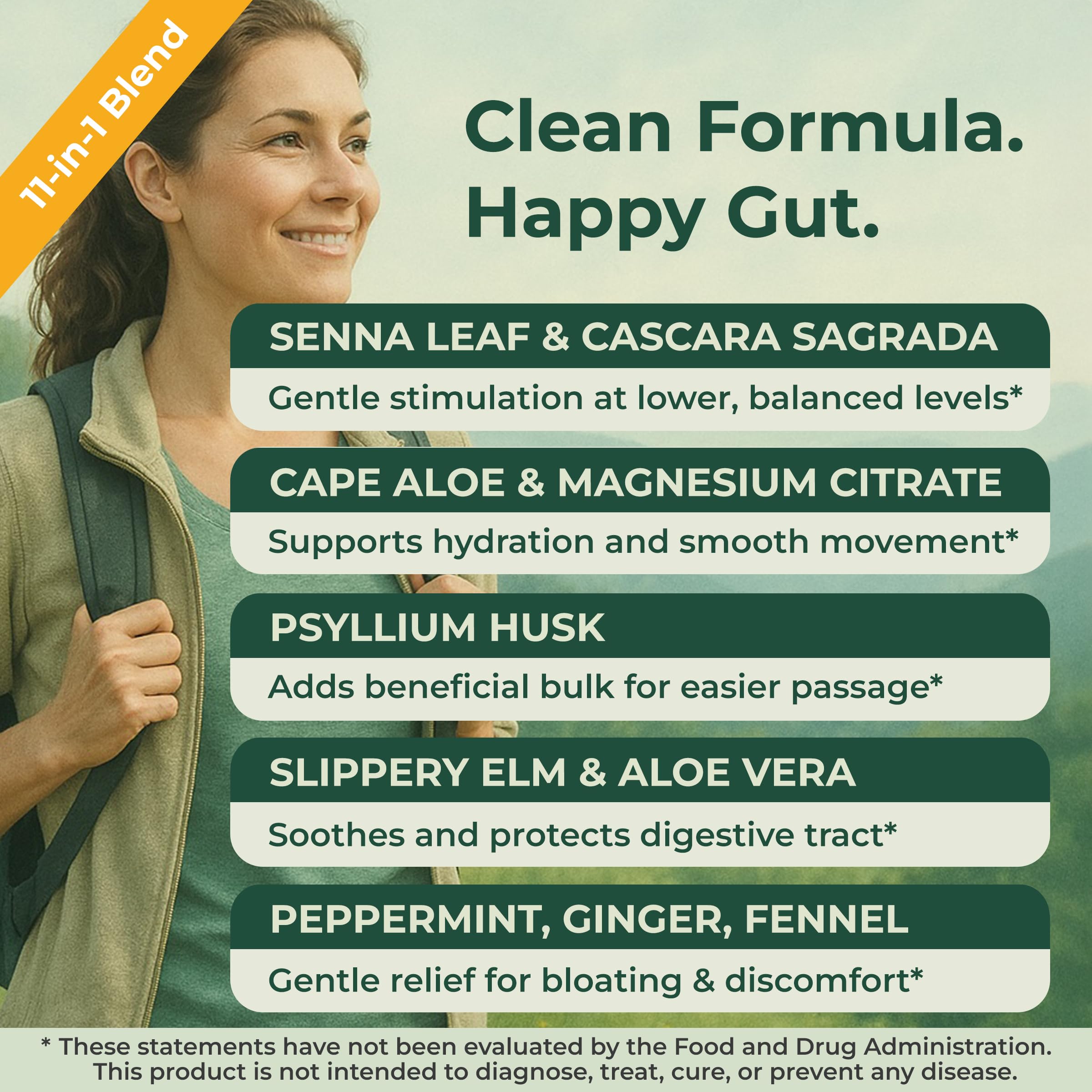 Blend of Senna Leaf, Cascara Sagrada, and Cape Aloe