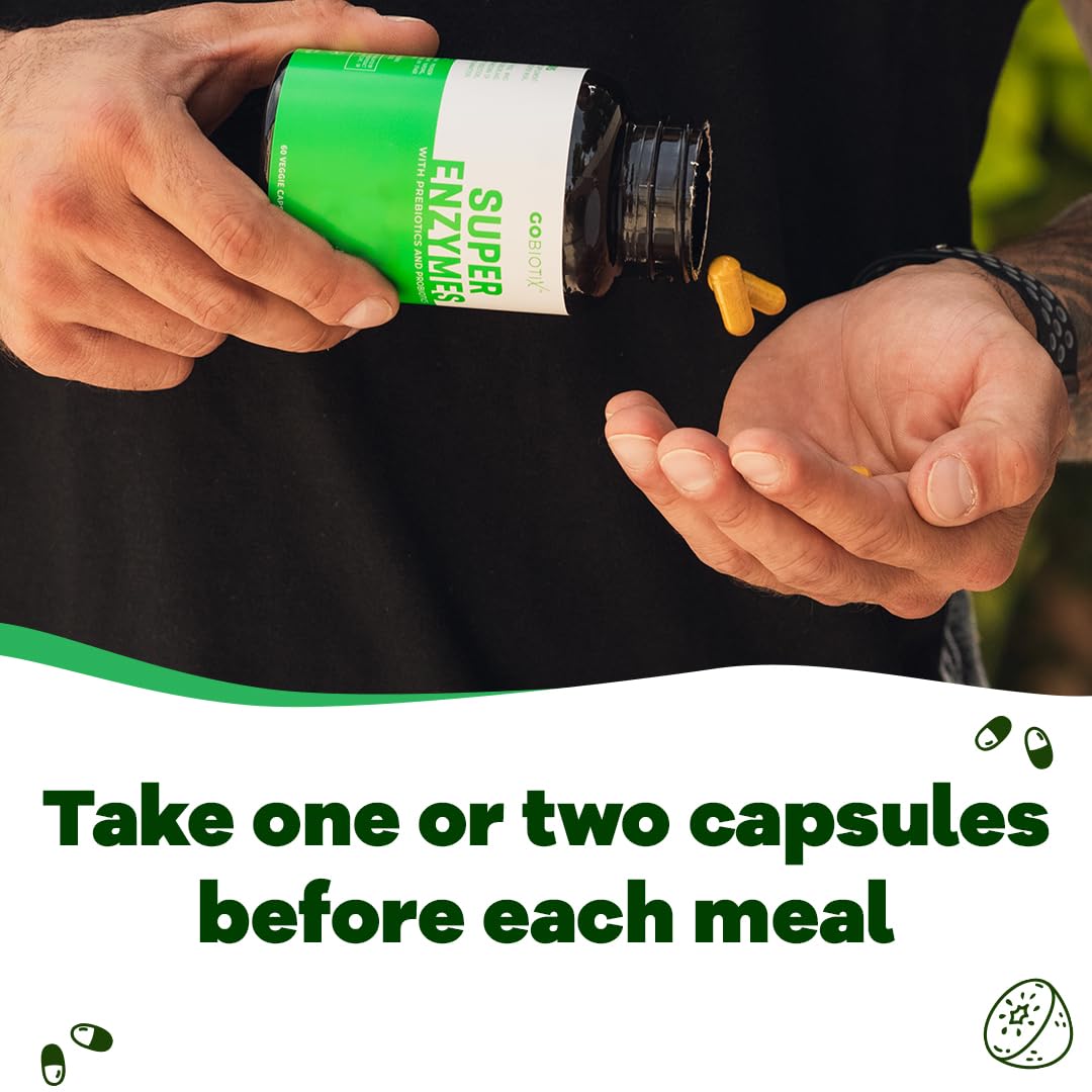 Gobiotix digestive enzymes packaging with vegan formula