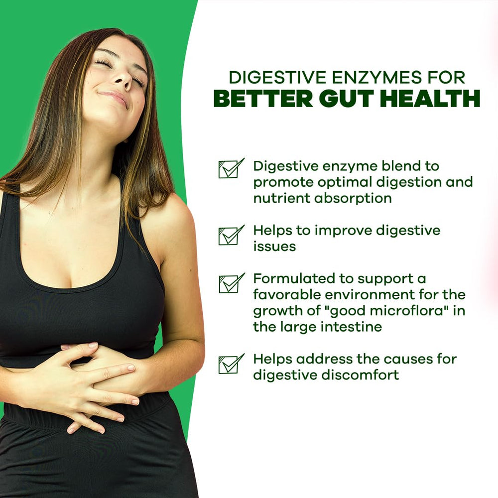 Bottles and capsules of GoBiotix digestive enzymes