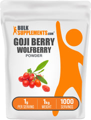 Goji Berry Powder 1kg bulk supplements packaging and powder