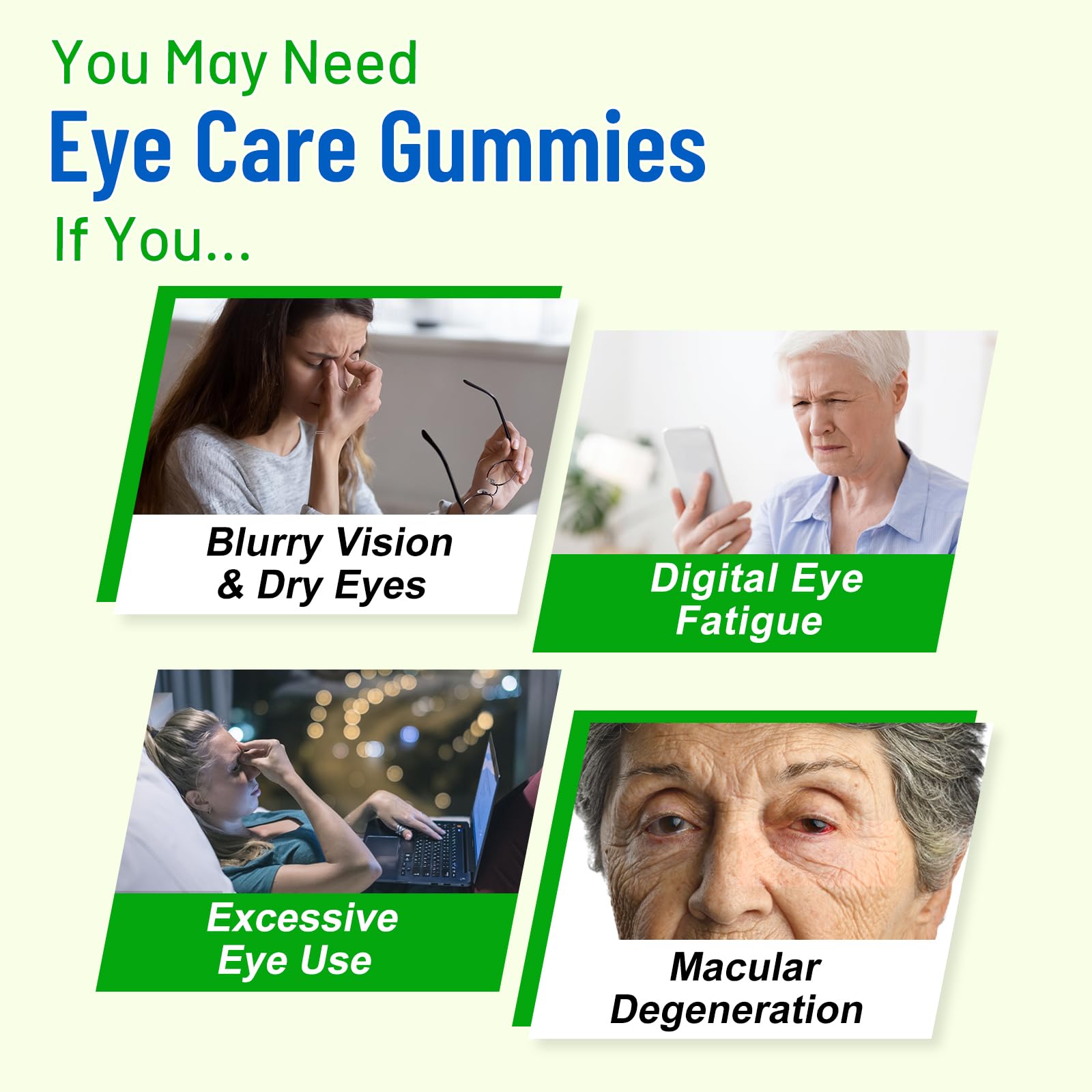 Gummy with goji berry and essential vitamins for eye health