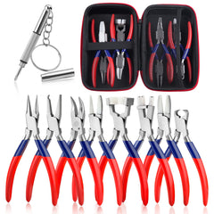 GOLD DEER 8-piece eyeglass repair kit with pliers and storage box