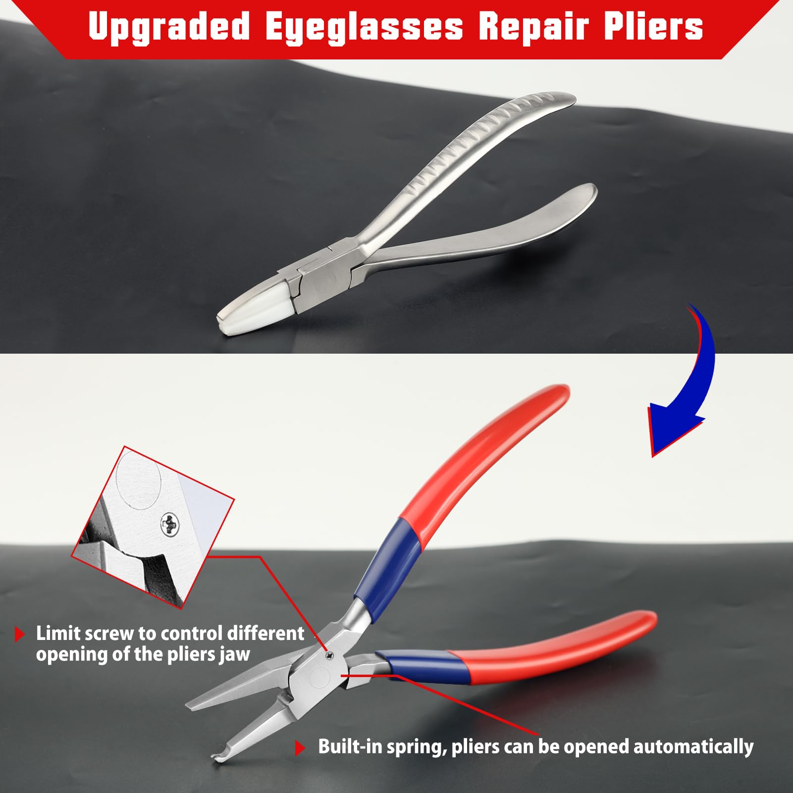 Package includes plier and screwdriver