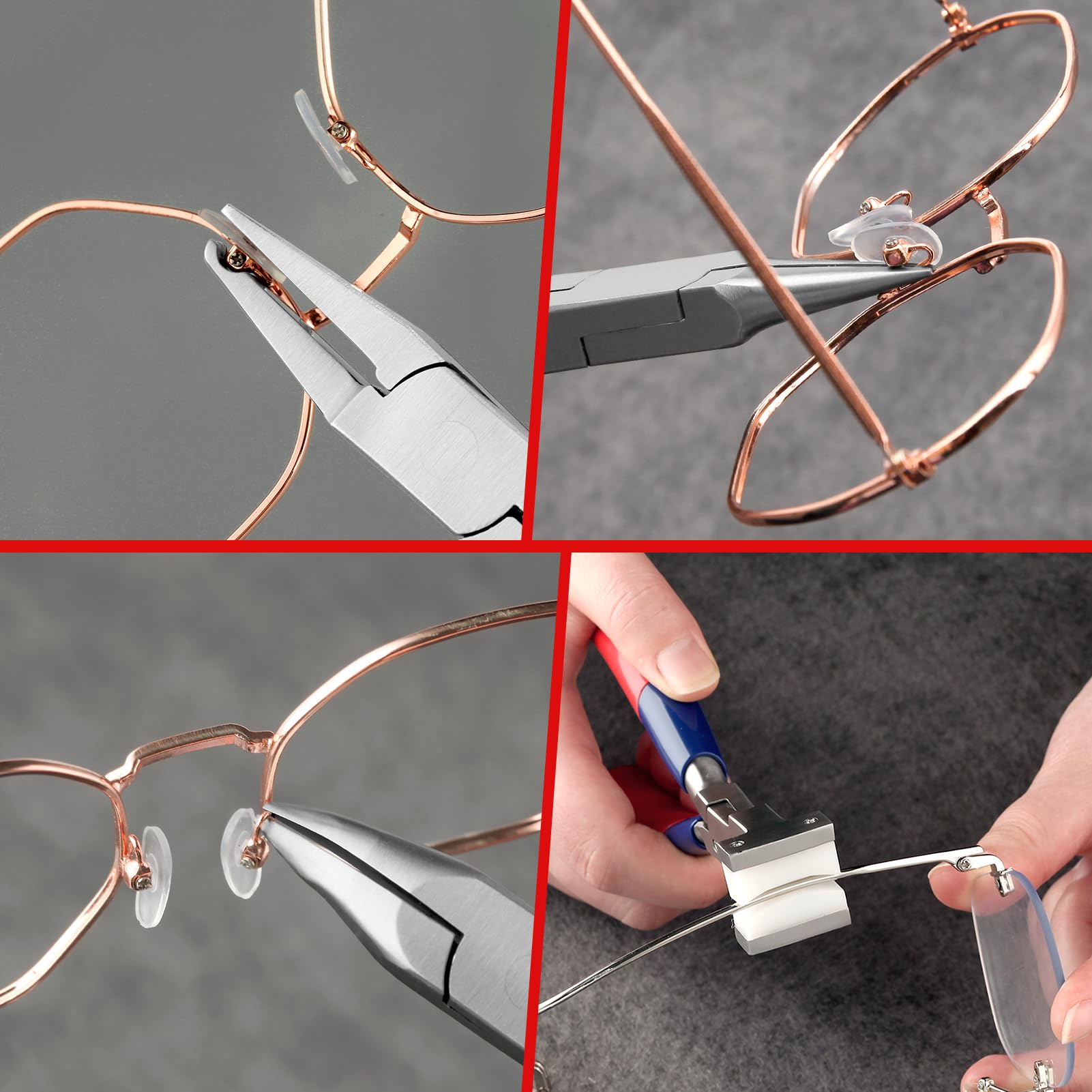 Eyeglasses screwdriver included in GOLD DEER repair kit