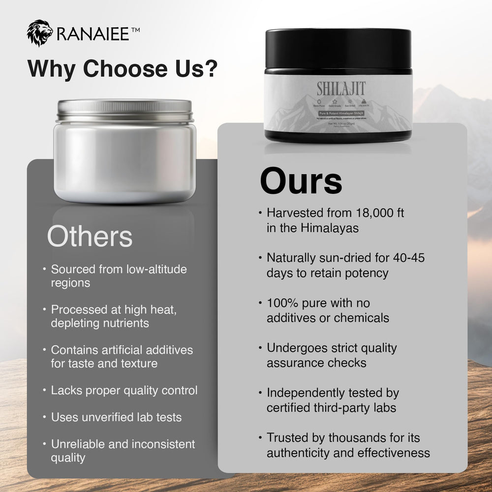 Shilajit resin from Himalayan mountains