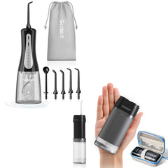 GOLDANT 350ml water flosser with black travel case and bag
