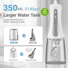 GOLDANT 350ML Water Flosser with travel bag white