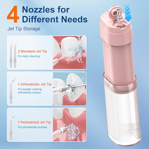 360° rotating nozzles for deep cleaning