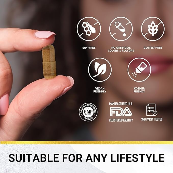 Golden After 50 NitrolFlo-9 bottle pour demonstrates convenient daily dose
