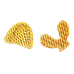 Golden metal palatal reinforcement mesh upper for acrylic partial denture