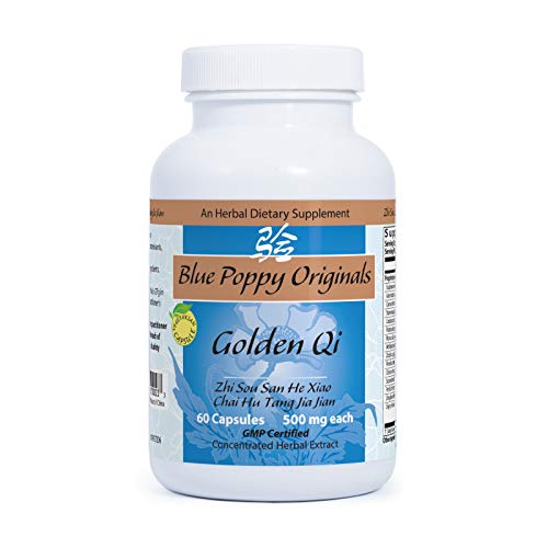 Golden Qi 60 capsules, 500 mg each - Blue Poppy packaging