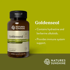 Golden Seal 100 capsules bottle with label