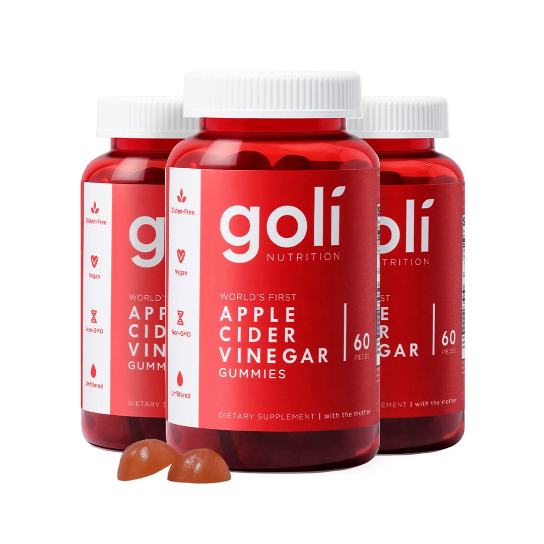 Bottle of Goli Apple Cider Vinegar Gummies – 180 count
