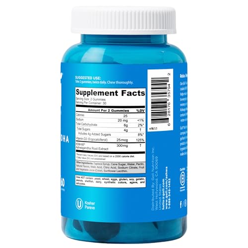 Goli Ashwagandha gummies produced in USA in cGMP facilities