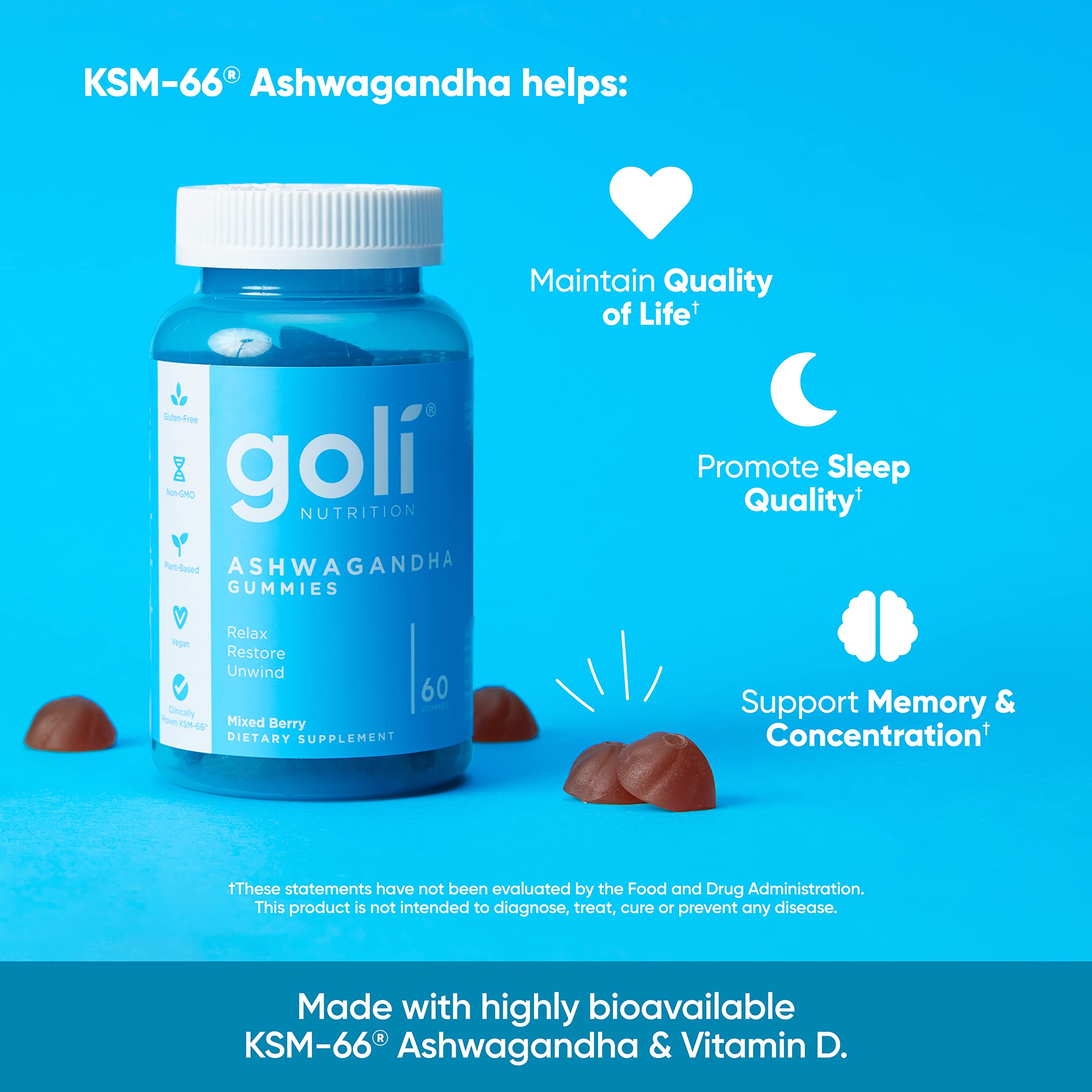 KSM-66 Ashwagandha root extract depicted on label