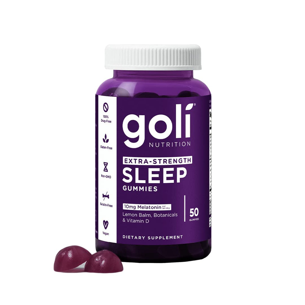 Goli Extra-Strength Sleep Gummies bottle front – 50 count