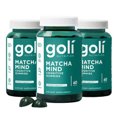 Goli Matcha Mind Gummies 180-count bottle