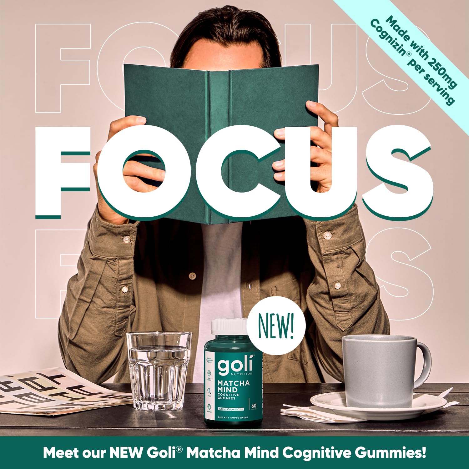 Goli Matcha Mind Gummies with Cognizin for focus