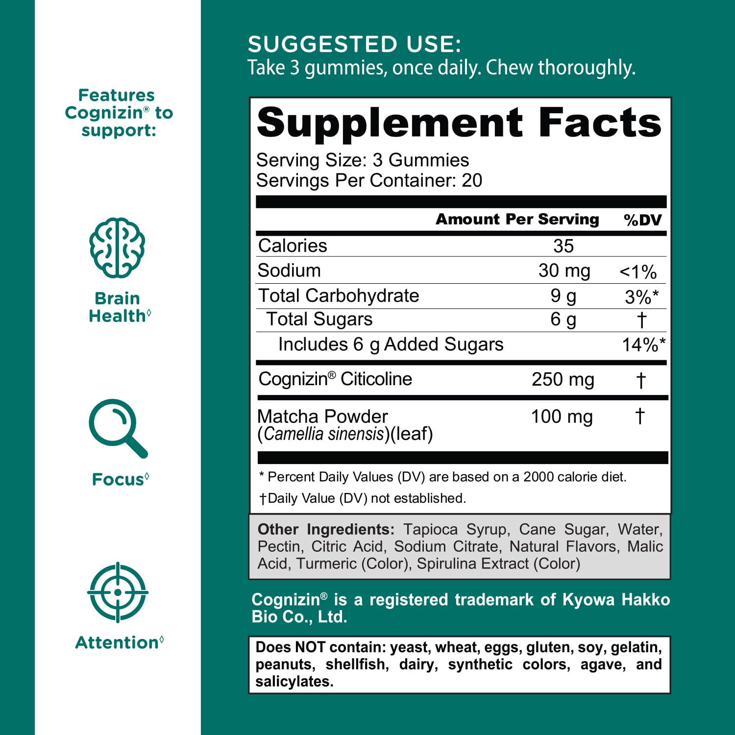 Goli Matcha Mind Gummies packaging carton