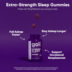 Goli Sleep Gummies bottle with label
