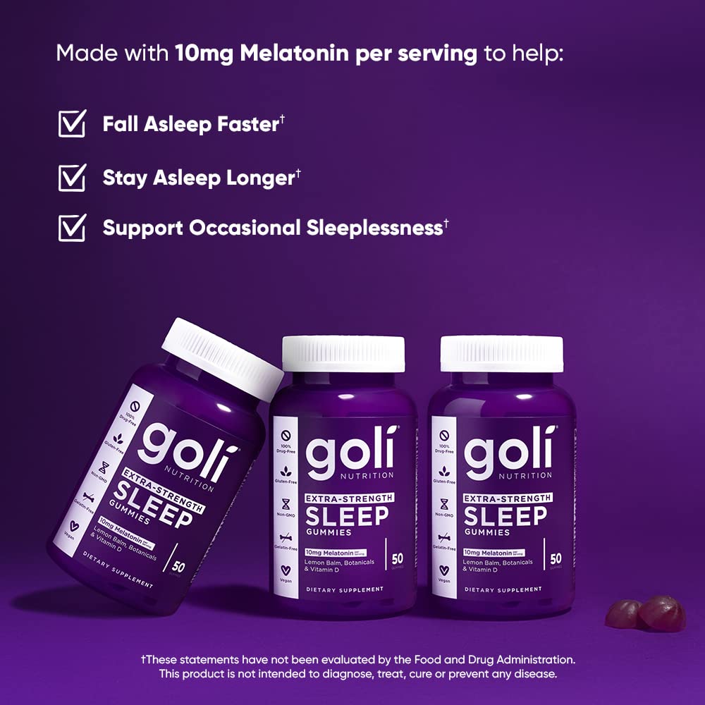 Vitamin D and Lemon Balm included in Goli Sleep Gummies