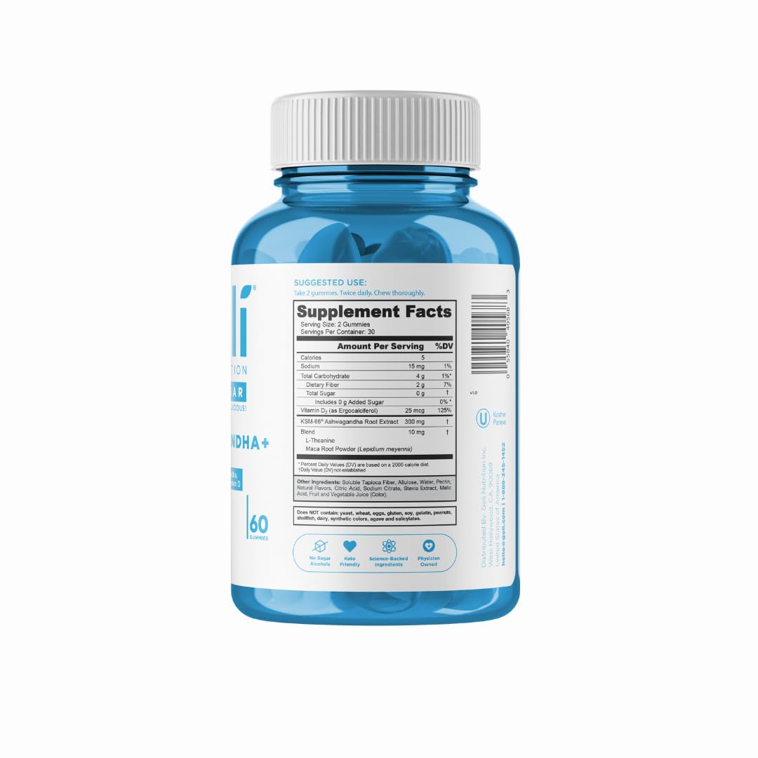 Goli Vitamin D enriched gummies label for daily nutrition support.