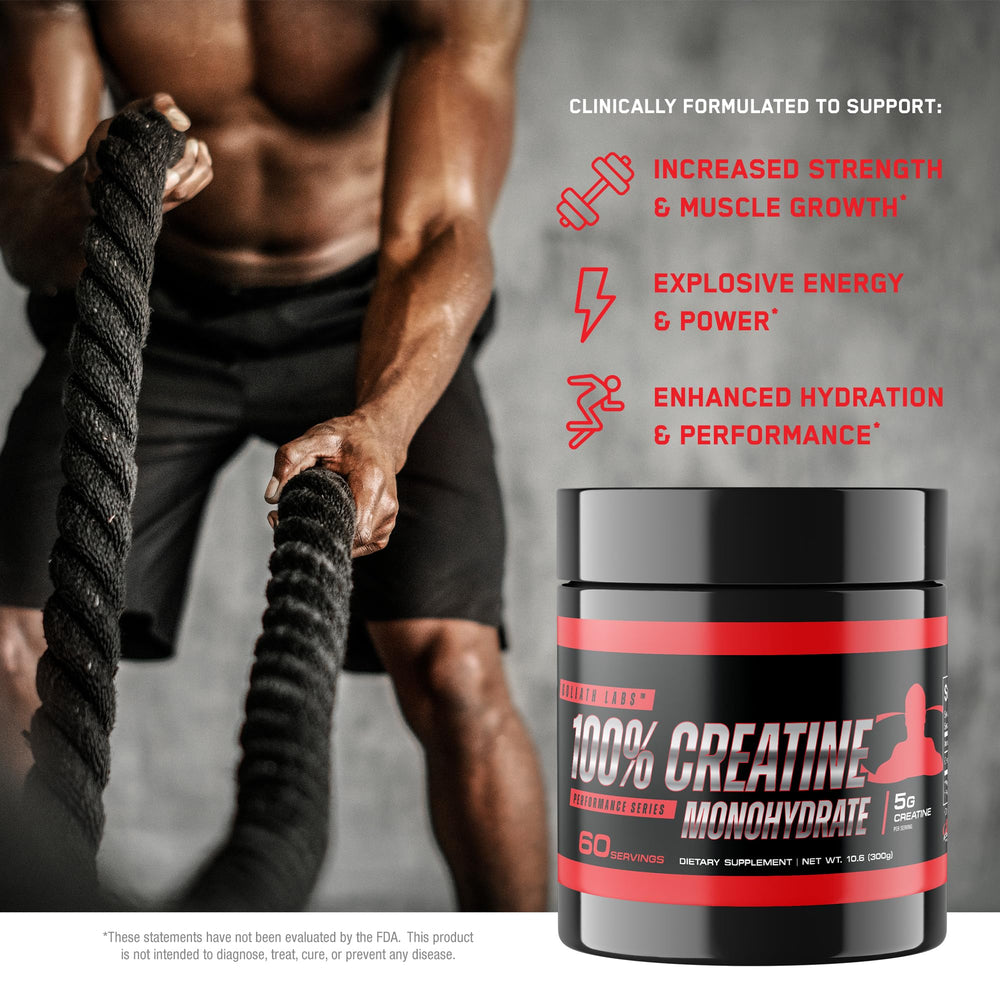 Goliath Labs Creatine Monohydrate powder jar 300g