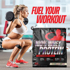 Goliath Labs whey protein bottle with scoop for easy serving