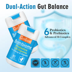 Graphic showing 10 B vitamins featured in Golion B Complex