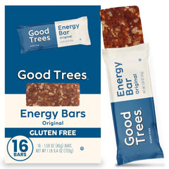 Good Trees Original Flavor energy bars packaging—gluten-free snack for busy days