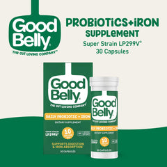 Close-up of GoodBelly capsule showing 10 billion live cultures