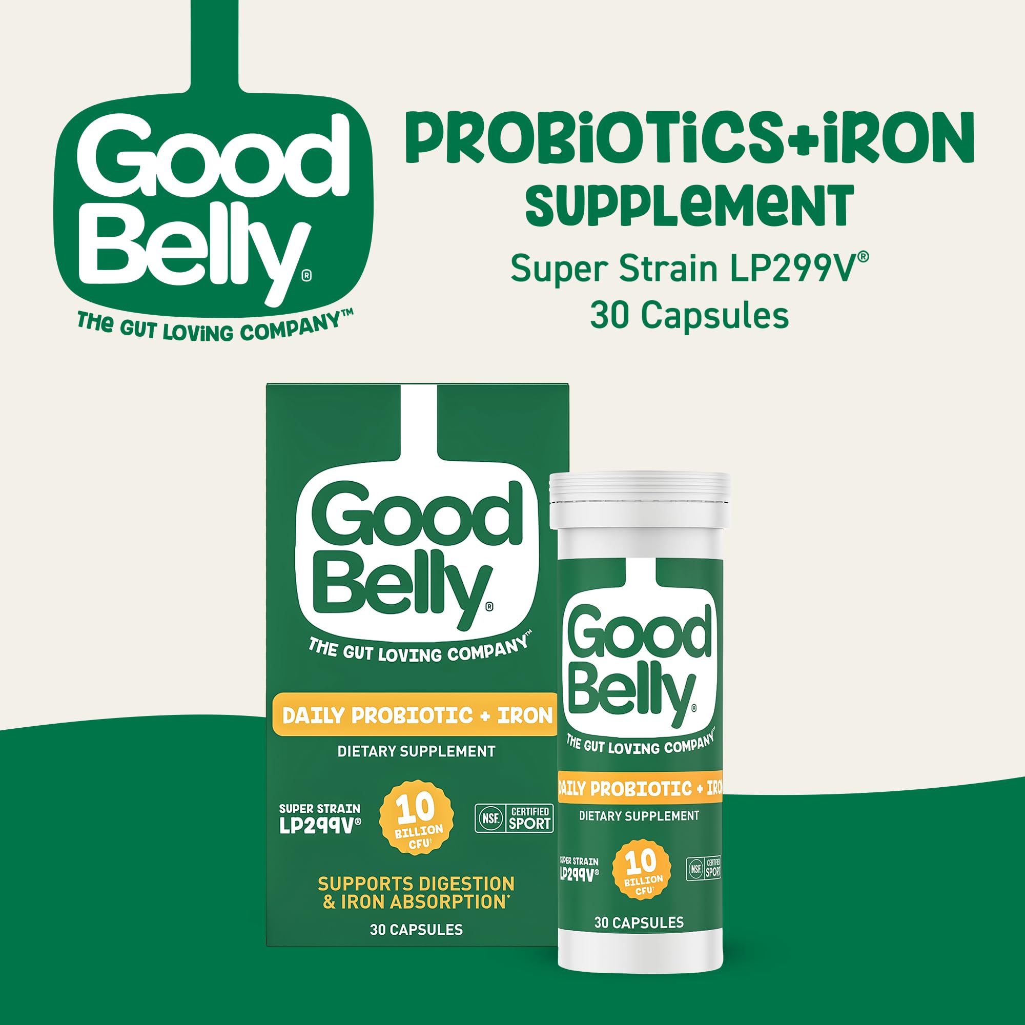 Close-up of LP299v strains in GoodBelly probiotic capsules (10B cultures)
