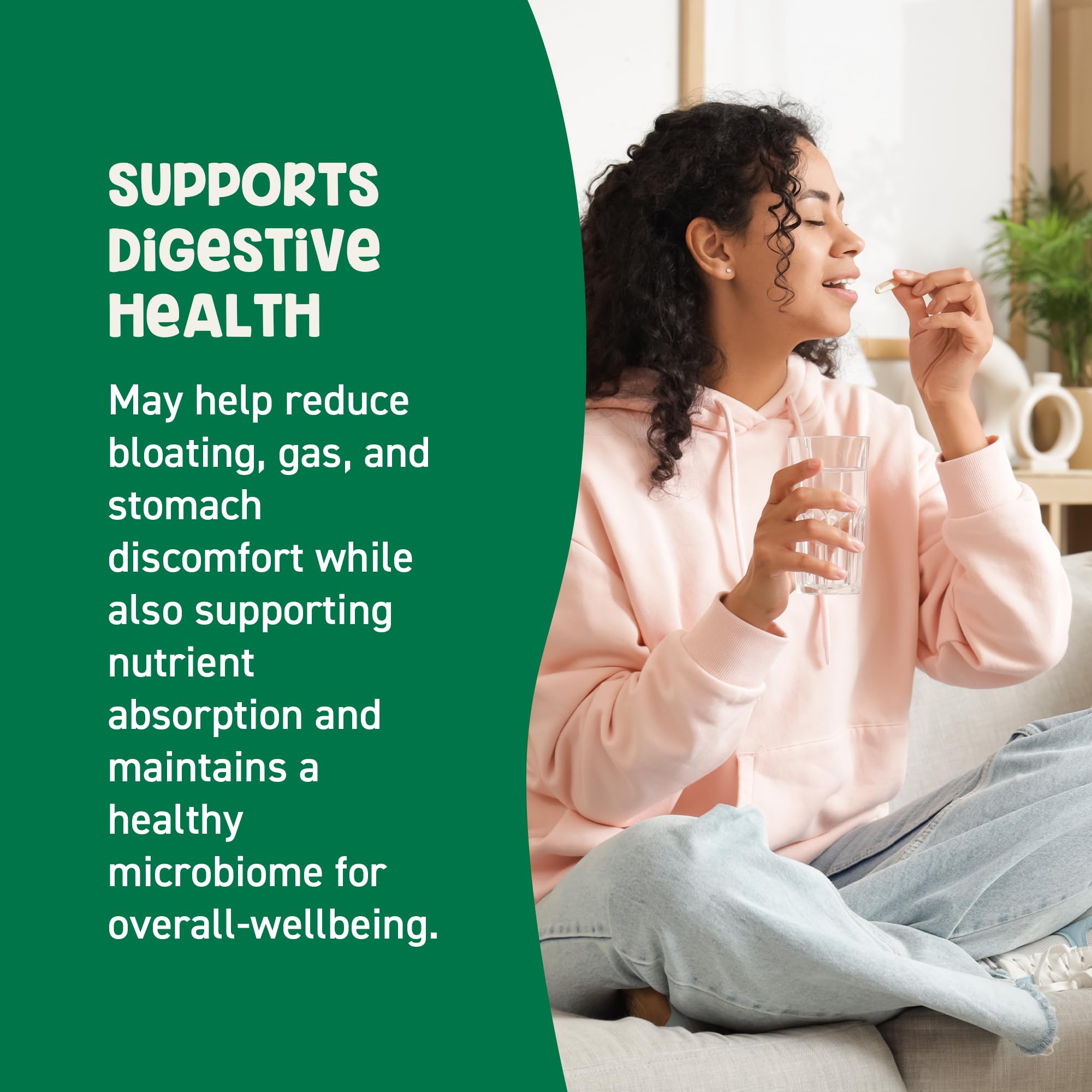 Vegan, allergen-free label on GoodBelly bottle