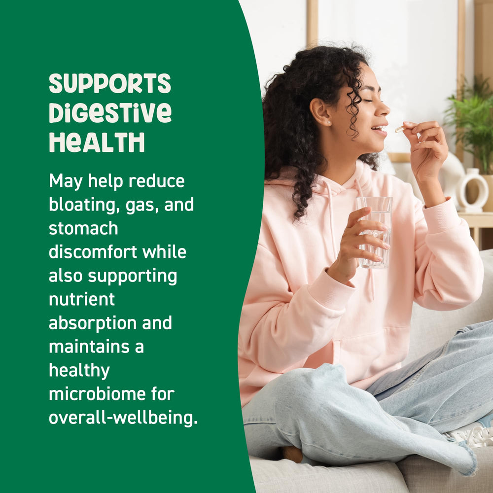 Vegan, allergen-free label on GoodBelly bottle